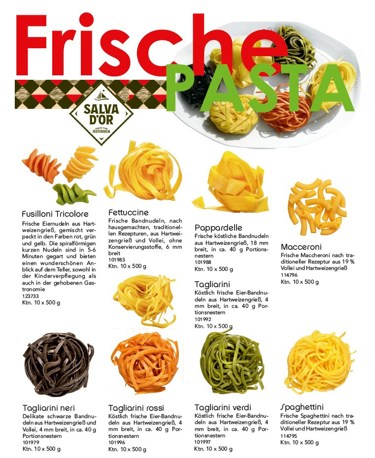 Frische Pasta Salva D`OR