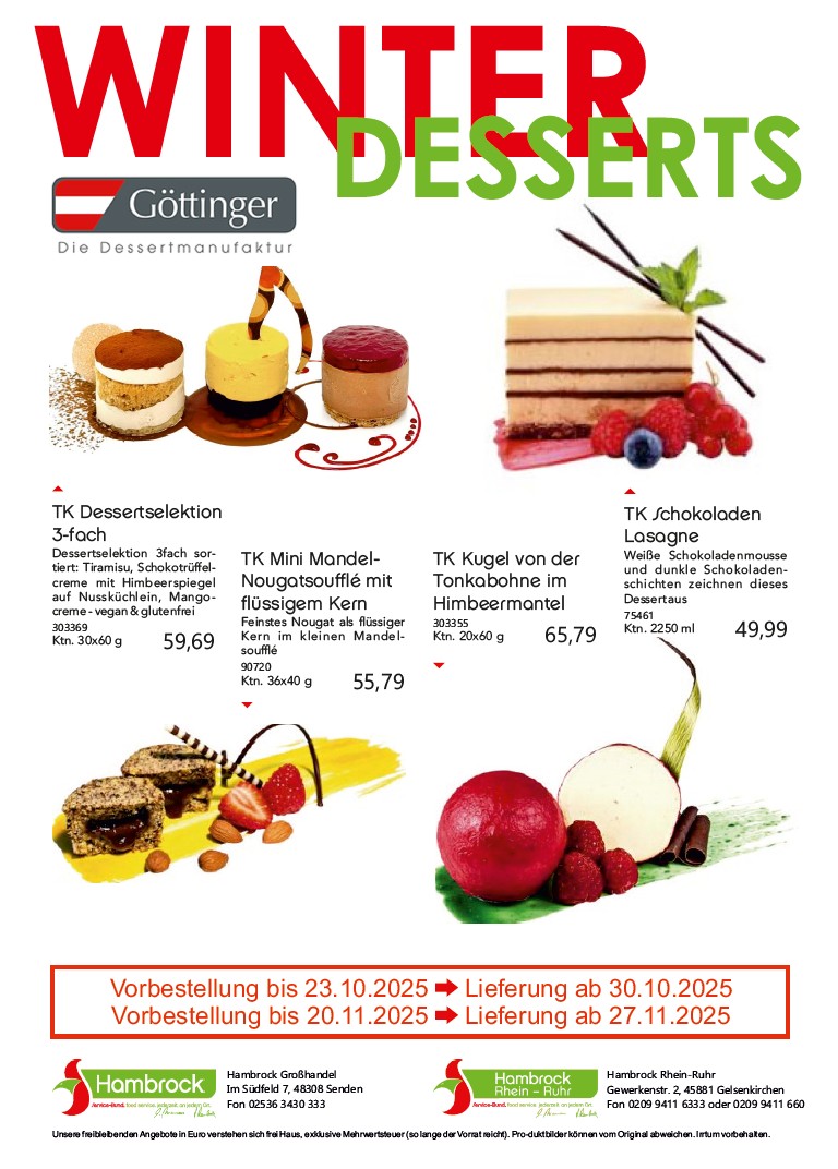 Göttinger Eisdesserts Göttinger Winterdesserts