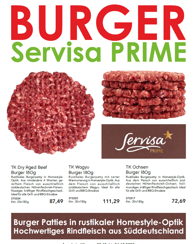 Servisa Prime Burger