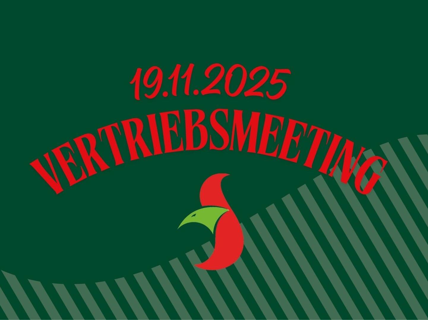 Vertriebsmeeting_19.11 Grüner und roter Hintergrund mit Text