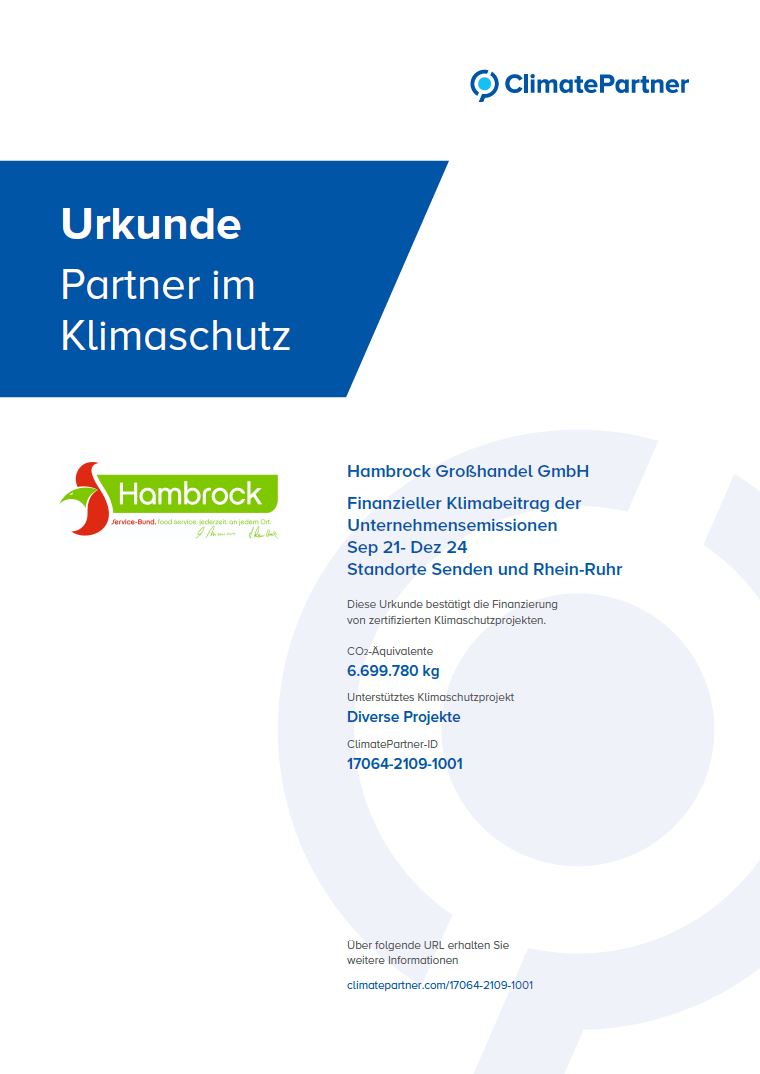 ClimatePartner Urkunde